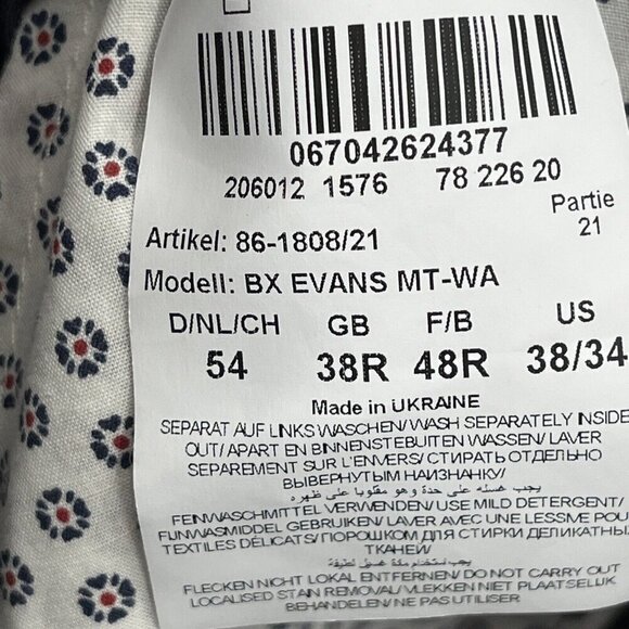 Brax Kapok Pima Twill Regular Fit Chino Pants Perma Blue US 38/EUR 54 NWT $198 - Picture 14 of 16